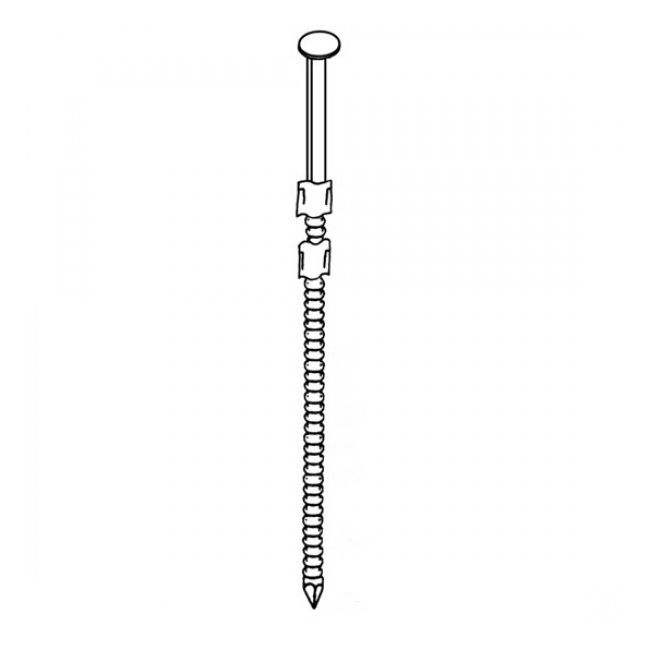 Cuie banda plastic, inclinatie 20° inelate, galvanizate