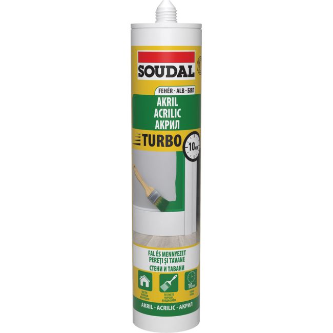 Mastic acrilic Turbo, alb, 280ml