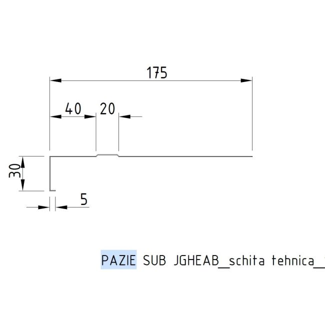Pazie sub jgheab Caretta